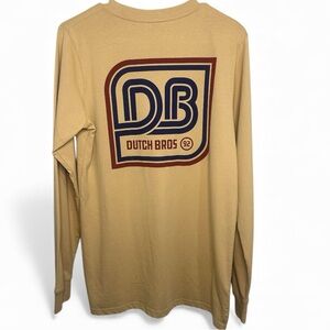 Dutch Bros SMALL Tan Long Sleeve Vintage DB 1992